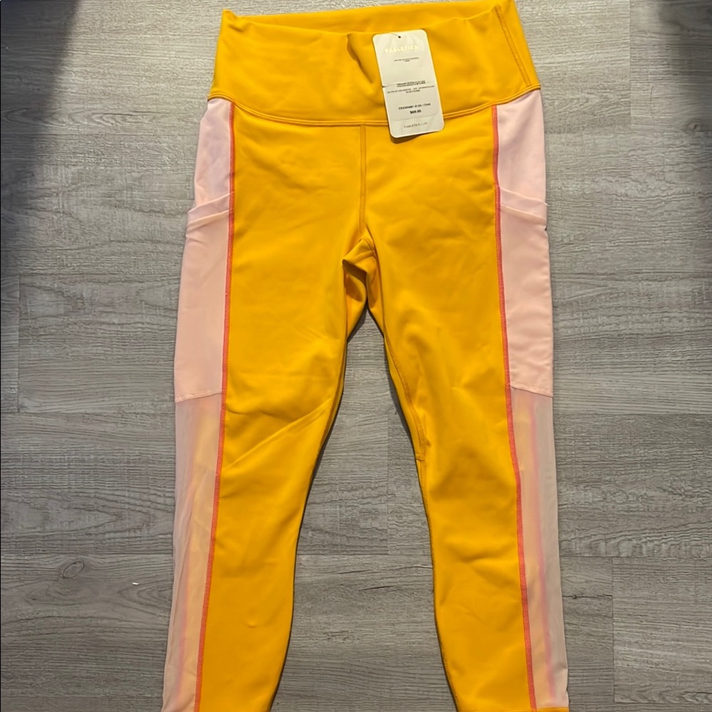 Yellow and Pink Womens Leggings